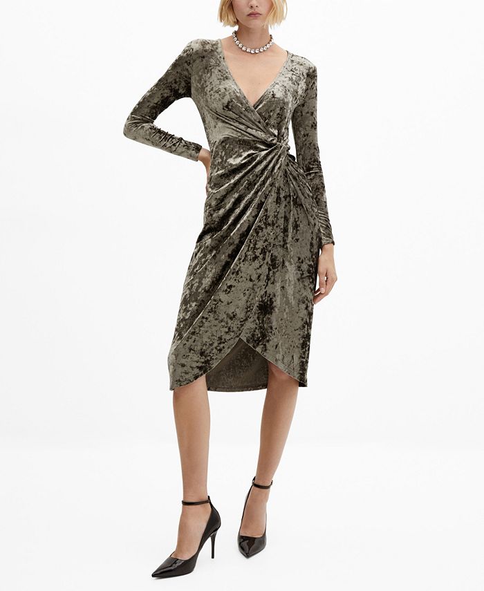Velvet knot dress top