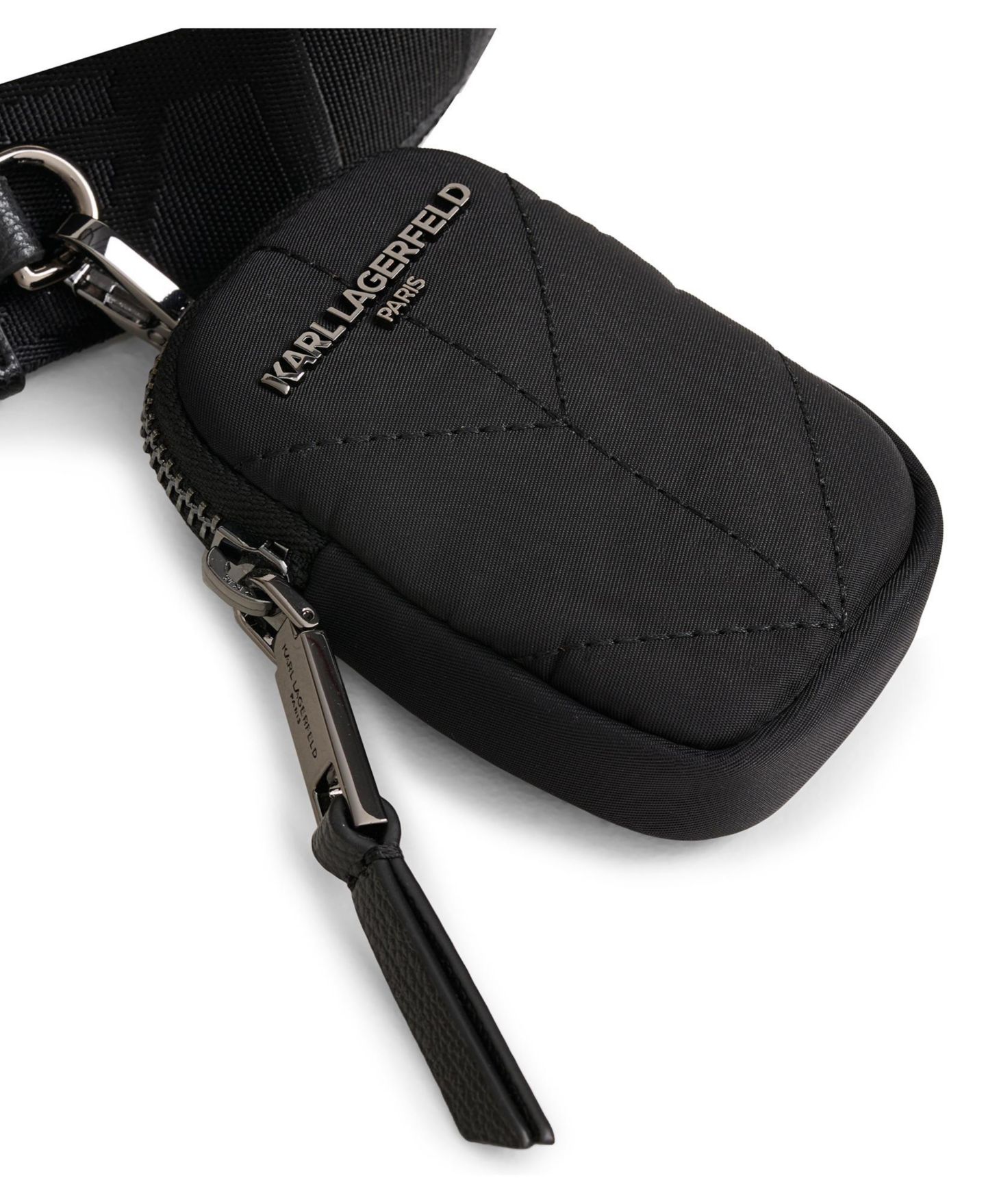 Женская сумка KARL LAGERFELD PARIS Voyage Messenger, цвет: Чёрный / Графитовый — фото 5