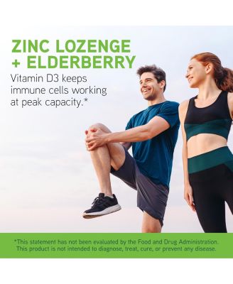 DaVinci Labs Zinc Lozenge + Elderberry - Zinc Supplement to Support the Immune System, Healthy Lungs and Throat Tissues - With Vitamin D3, Zinc, Elderberry and More - Lemon Flavor