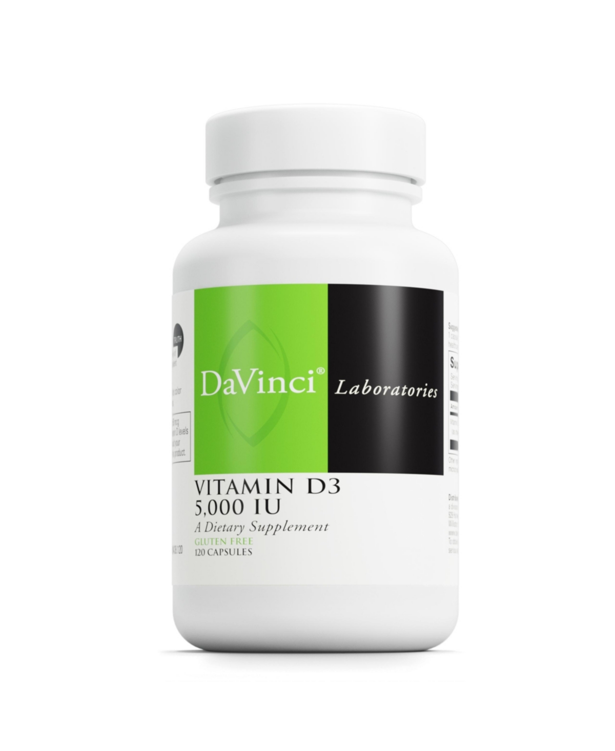 DaVinci Labs Vitamin D3 5000 Iu - Dietary Supplement to Support Healthy Teeth and Bones, Cardiovascular Function, and Immune Heal