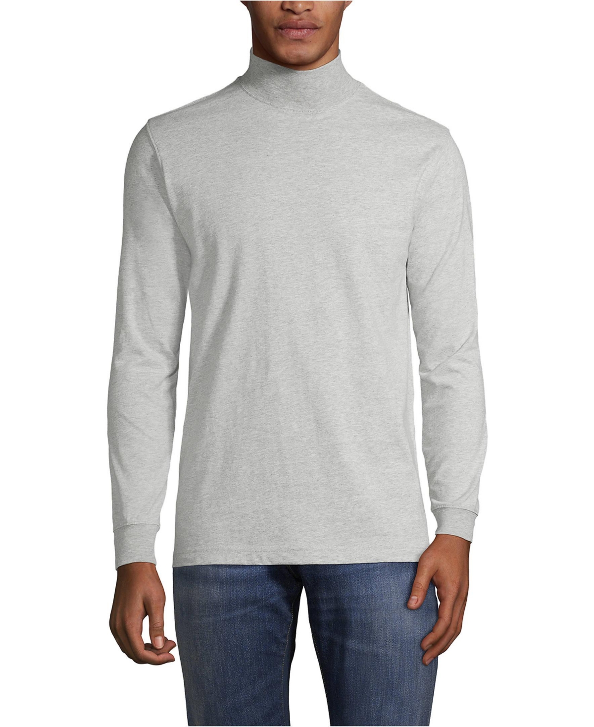 Big & Tall Super-t Mock Turtleneck - Radiant navy