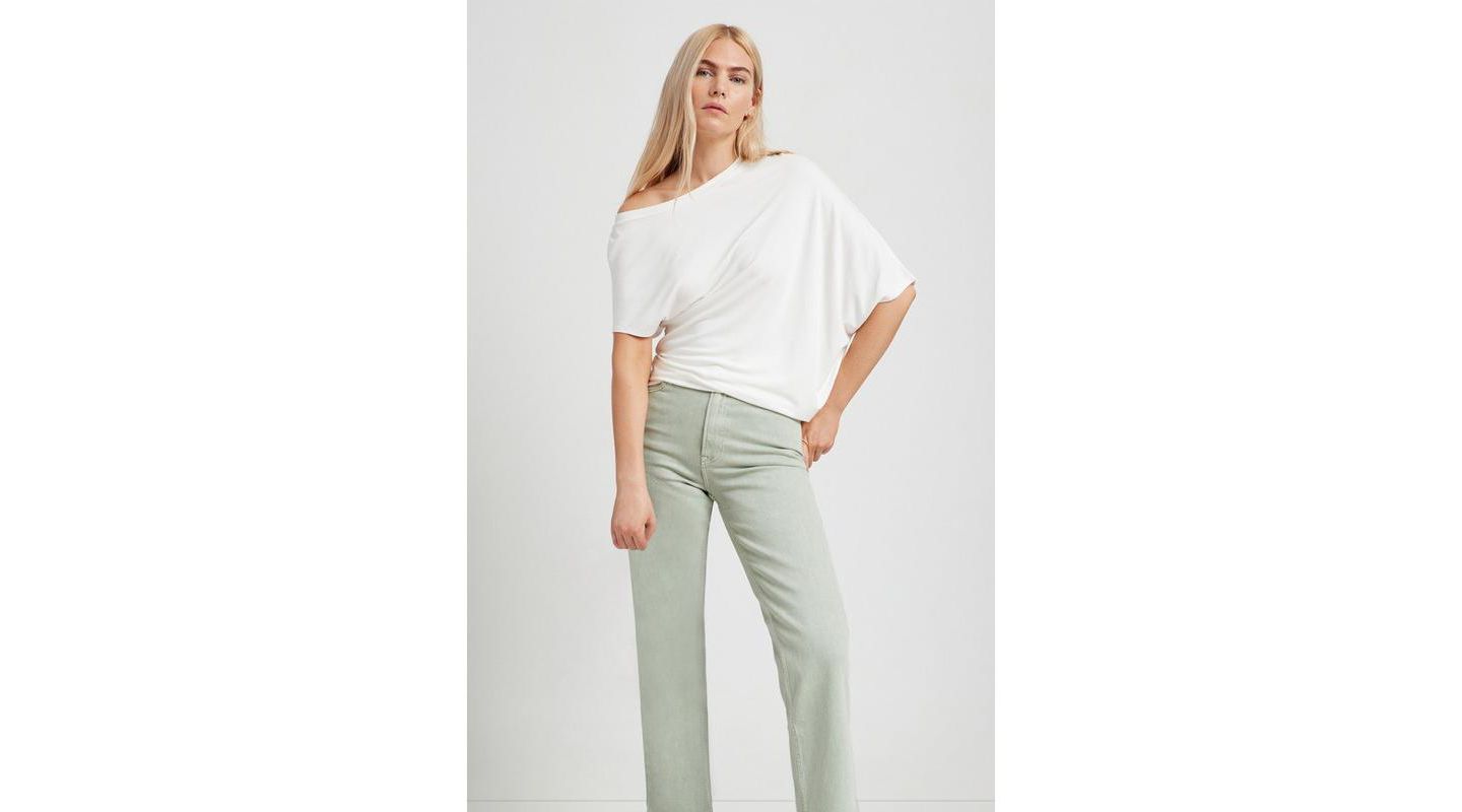 Женский топ Marcella Eliza Off-Shoulder Asymmetric Batwing-Sleeve Tunic, цвет: Белый — фото 1