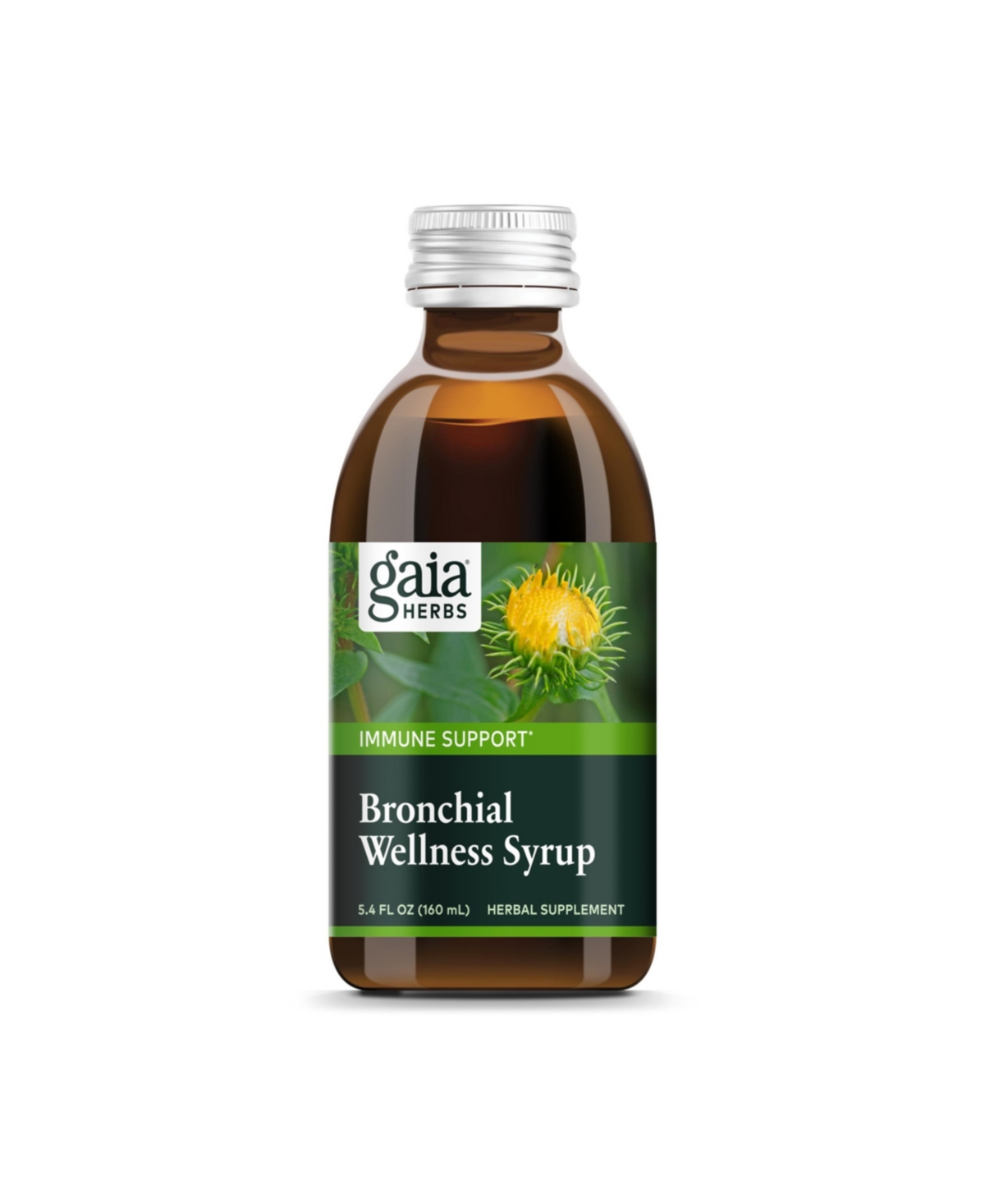 Bronchial Wellness Syrup - Immune Support Supplement to Help Maintain Lung Health and Help Provide Comfort for Occasional Sore Throat - 5.4