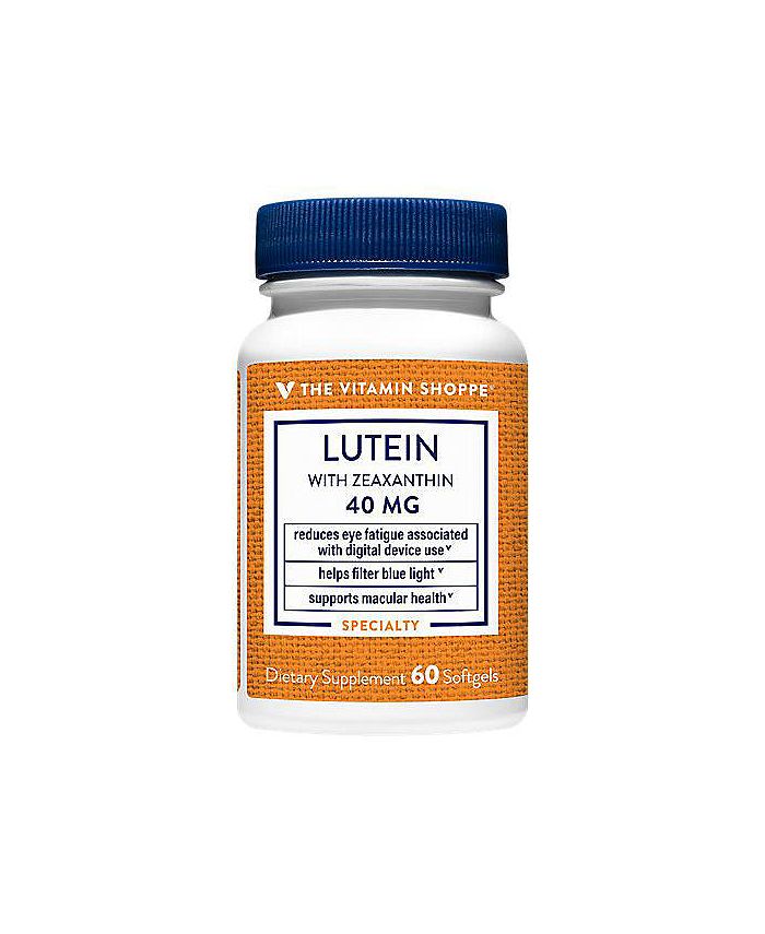 The Vitamin Shoppe Lutein with Zeaxanthin Reduces Eye Fatigue from