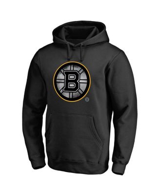Men's Black Boston Bruins Core Smoke Pullover Hoodie