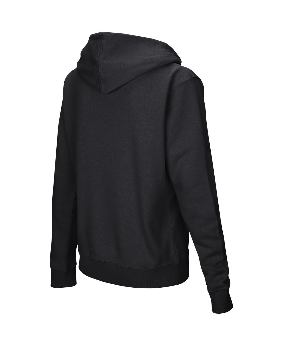 Colosseum Black Stanford Cardinal Arched Name Full-zip Hoodie In Black