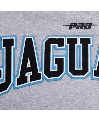 Men's Heather Gray Jacksonville Jaguars Crest Emblem Pullover Sweatshirt