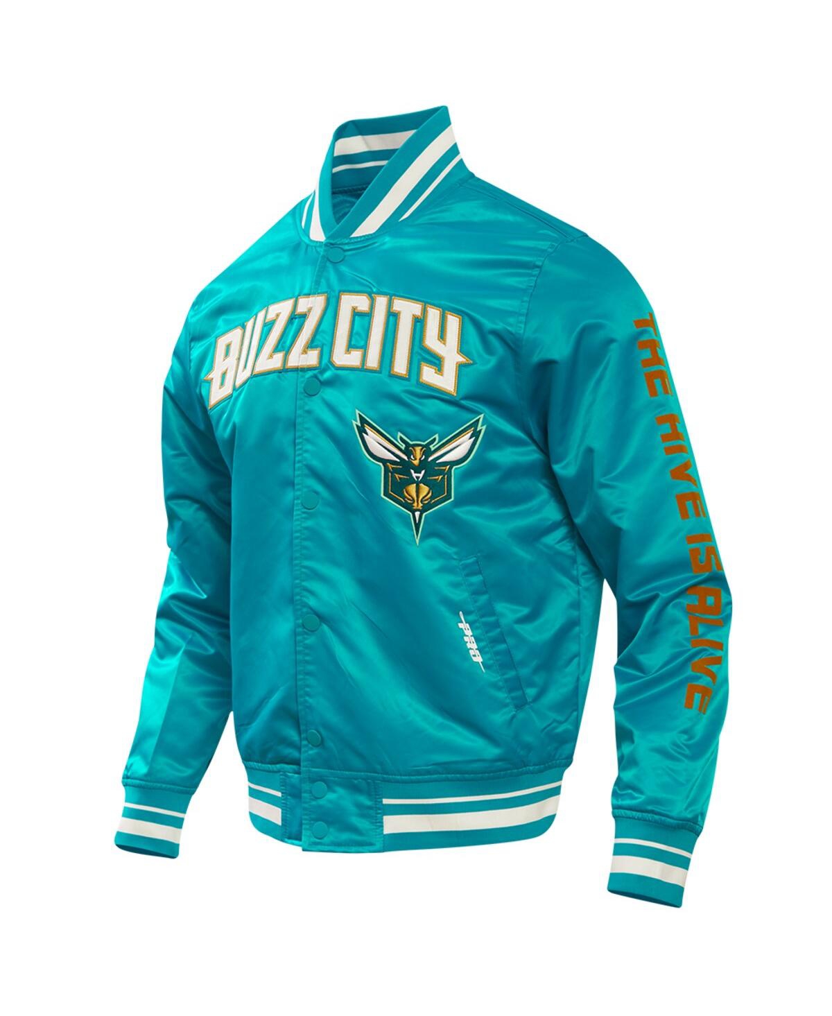 Pro Standard Men's  Teal Charlotte Hornets 2023/24 City Edition Satin Full-snap Jacket In Teal