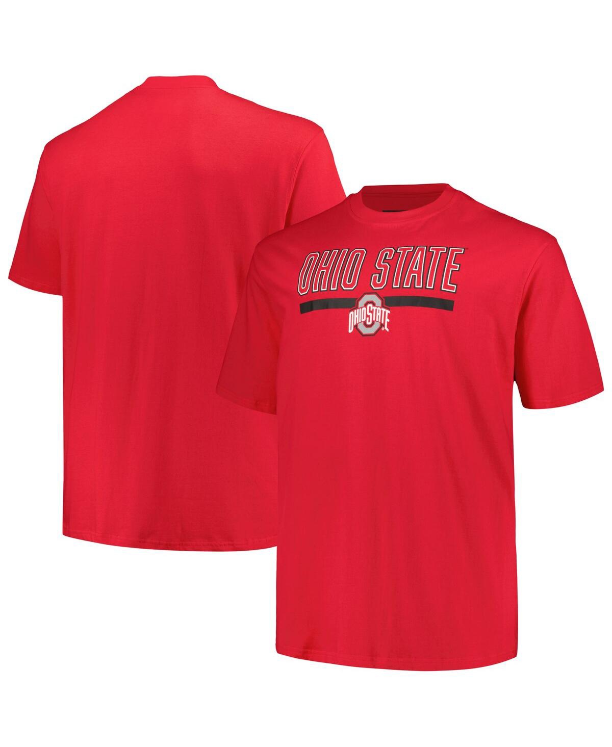 Shop Profile Men's  Scarlet Ohio State Buckeyes Big And Tall Team T-shirt