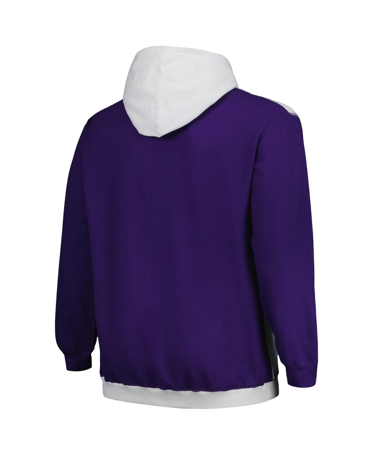 Fanatics Branded  Purple/silver Phoenix Suns Big & Tall Primary Arctic Pullover Hoodie In Purple,silver