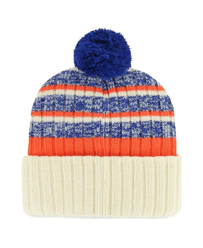 '47 Brand Men's Natural New York Mets Tavern Cuffed Knit Hat with Pom ...