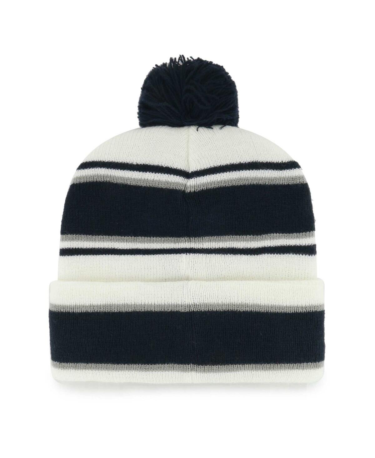 Shop 47 Brand Youth Boys And Girls ' White Dallas Cowboys Stripling Cuffed Knit Hat With Pom