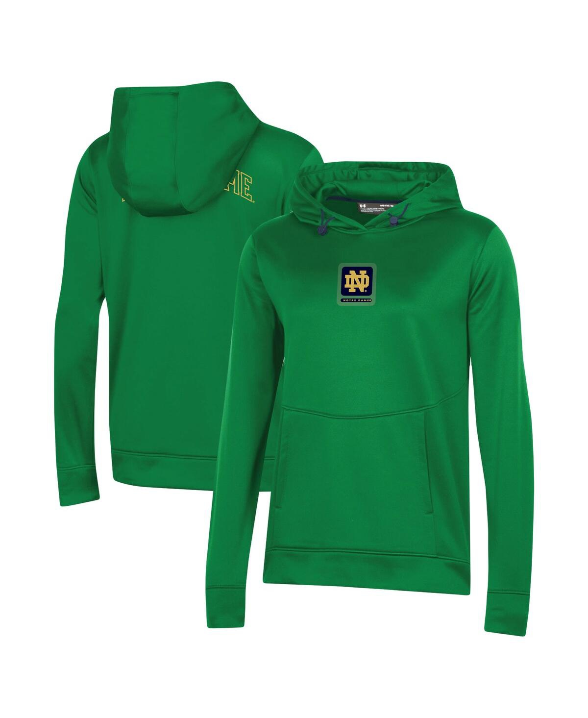 Under Armour Women's  Green Notre Dame Fighting Irish 2023 Sideline Performance Pullover Hoodie