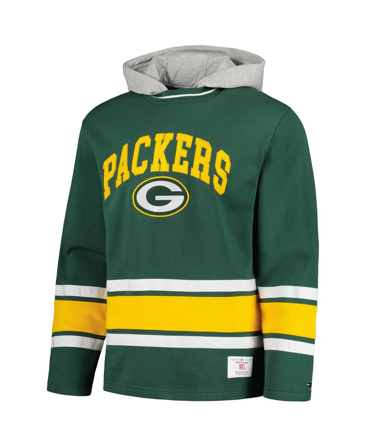 Shop Tommy Hilfiger Men's  Green Green Bay Packers Ivan Fashion Pullover Hoodie