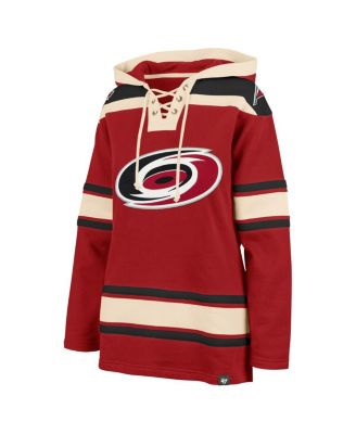 Women's Red Carolina Hurricanes Superior Lacer Pullover Hoodie