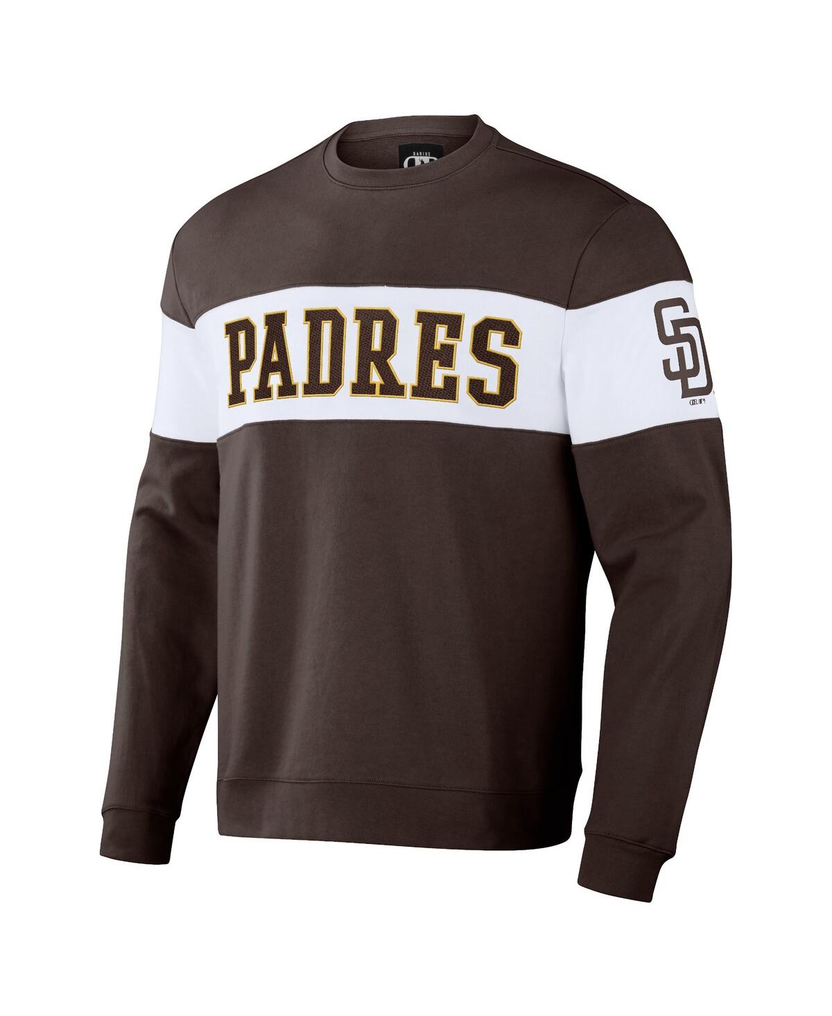 Shop Fanatics Men's Darius Rucker Collection By  Brown San Diego Padres Stripe Pullover Sweatshirt