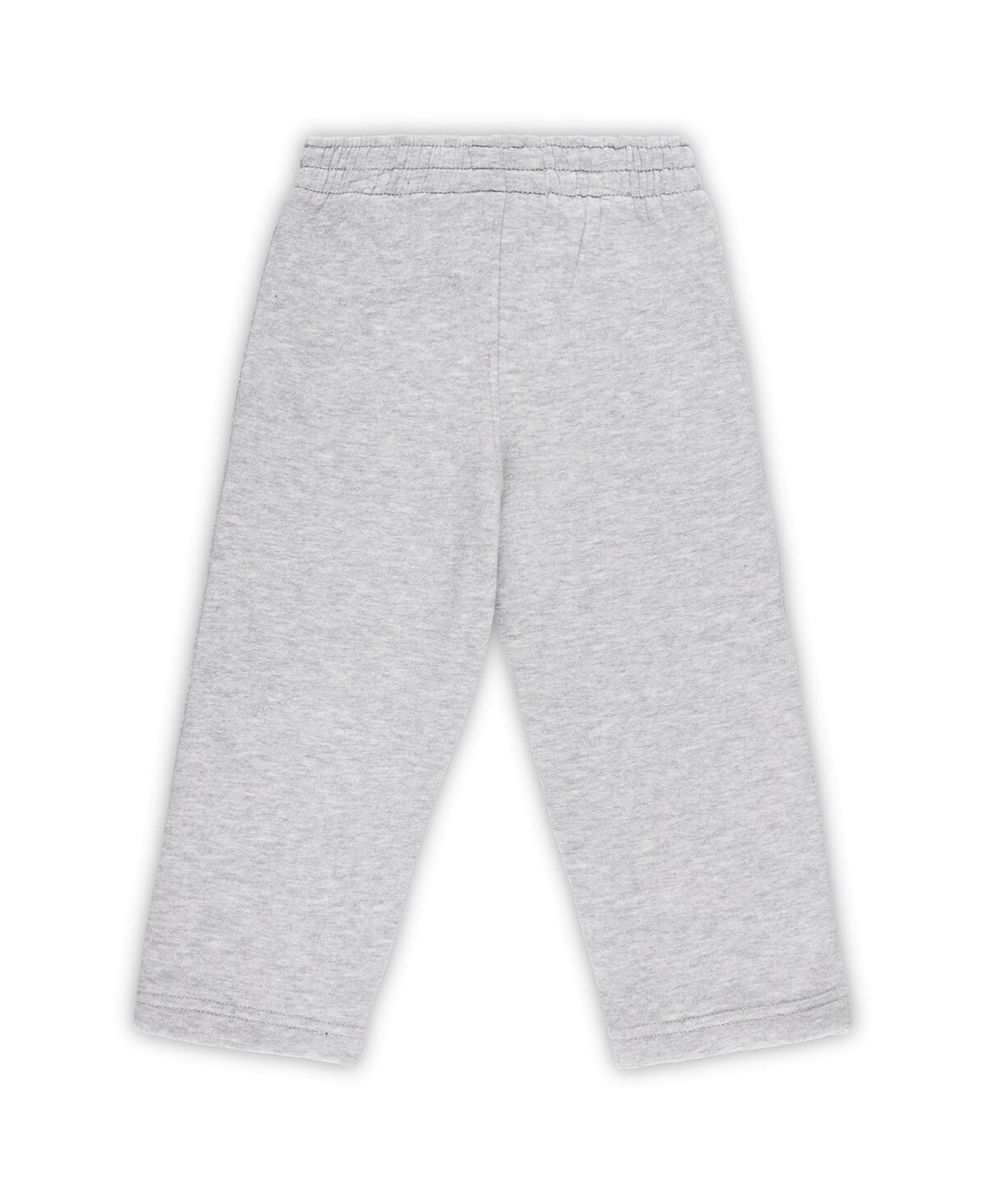 Outerstuff Toddler Boys And Girls Navy, Gray Cleveland Guardians Play-by-play Pullover Fleece Hoodie And Pants In Navy,gray