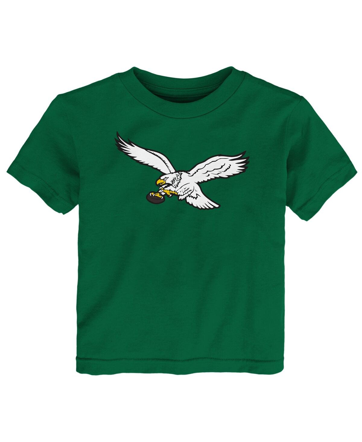 Outerstuff Babies' Toddler Boys And Girls Kelly Green Distressed Philadelphia Eagles Retro T-shirt