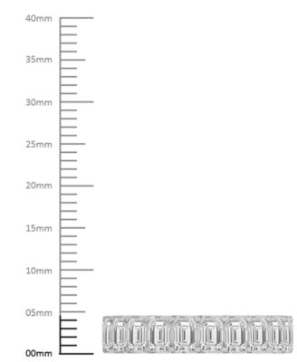 Diamond Emerald-Cut Eternity Band (4 ct. t.w.) in Platinum or 14k Gold
