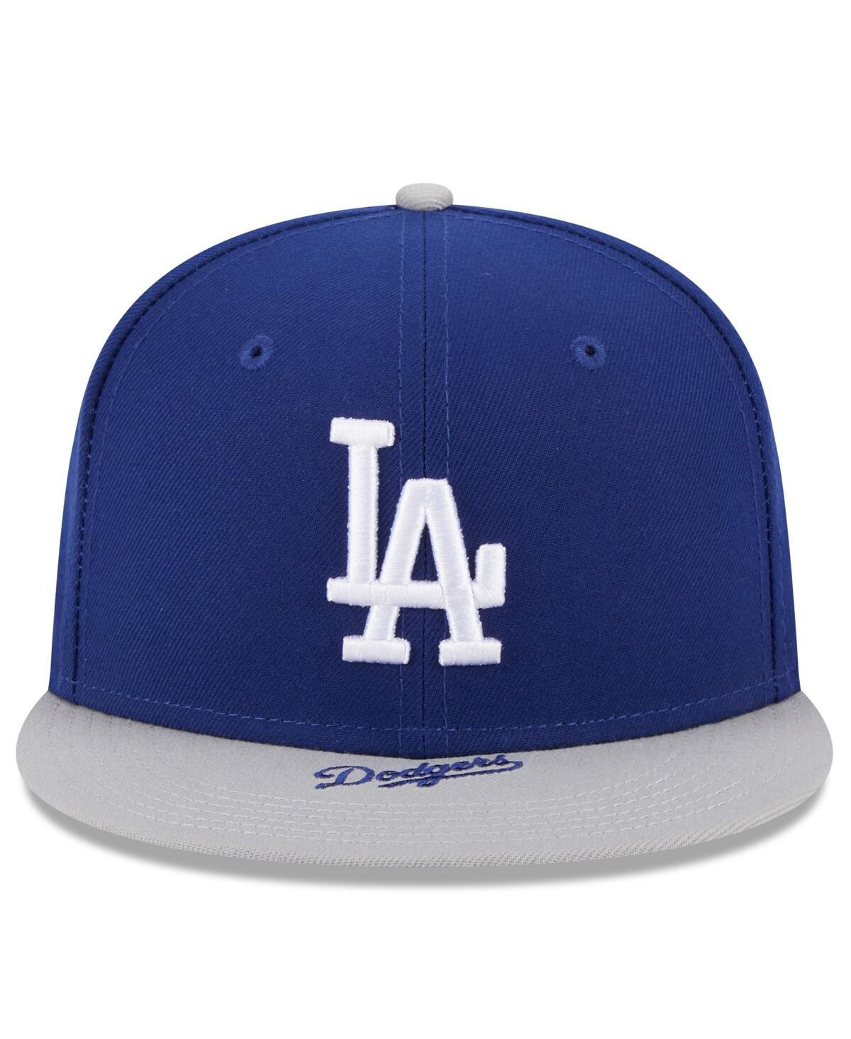 New Era Men's  Royal, White Los Angeles Dodgers On Deck 59fifty Fitted Hat In Royal,white
