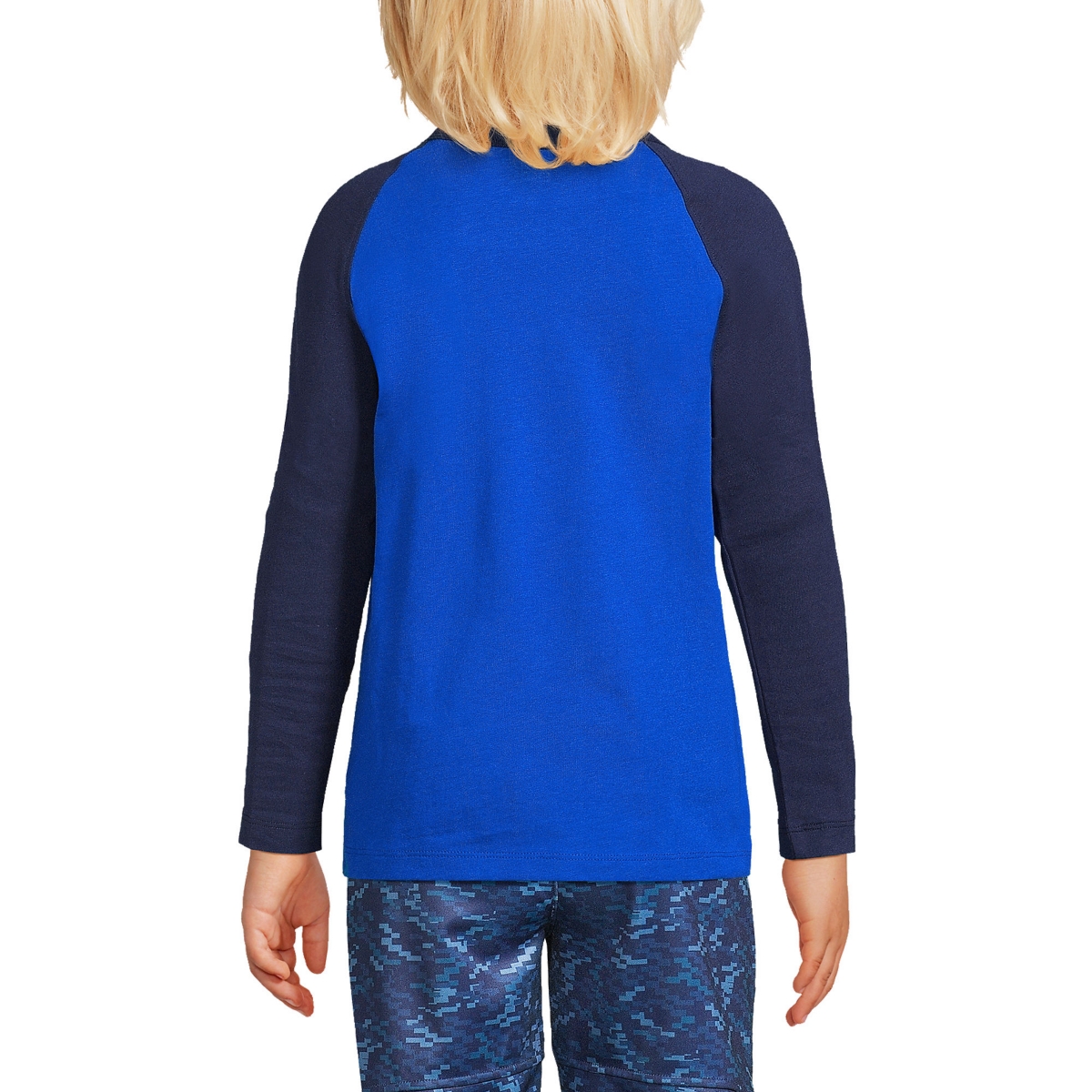 Lands' End Boys Child Raglan Graphic Tee