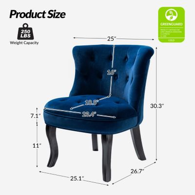 Upholstered Paolino Accent Chair with Button-tufted Back