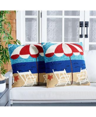 Indoor/Outdoor Beach Chair 20" x 20"  Pillow (Set of 2)