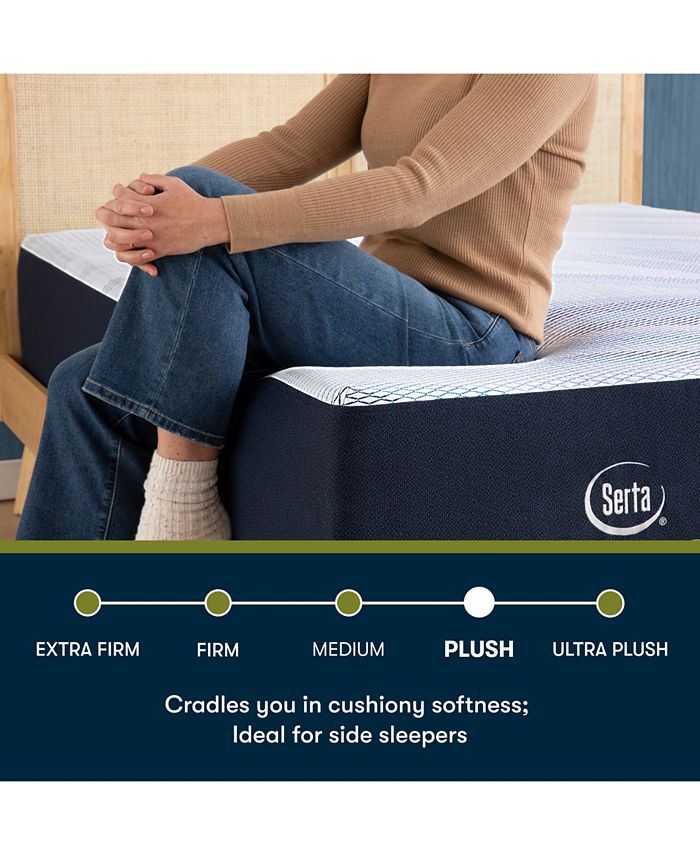 Serta ECO F30LTX 13.5" Plush Mattress Queen Macy's
