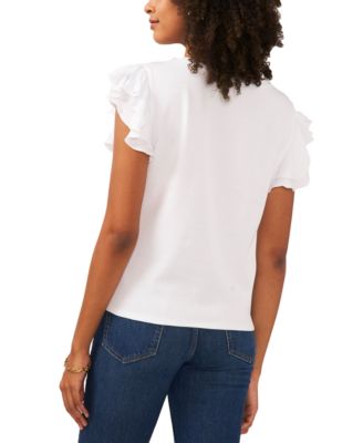 Women's Tiered Ruffled-Sleeve T-Shirt