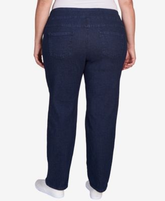 Plus Size Pull On Denim Pants