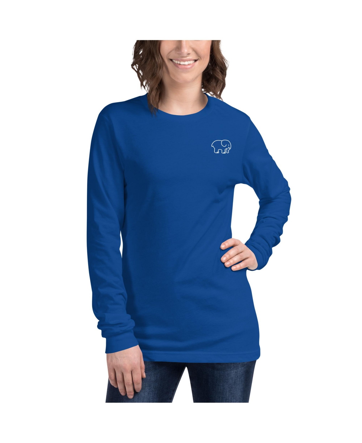 Ski Ella Unisex Long Sleeve T-Shirt - Royal blue