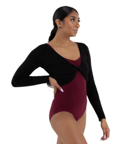 Женские болеро Capezio Shrug with Faux Knot, цвет: Чёрный