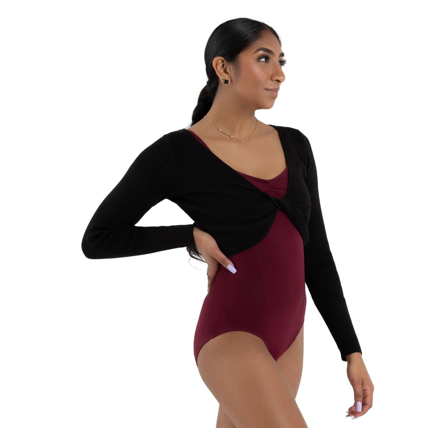 Women's Shrug with Faux Knot
