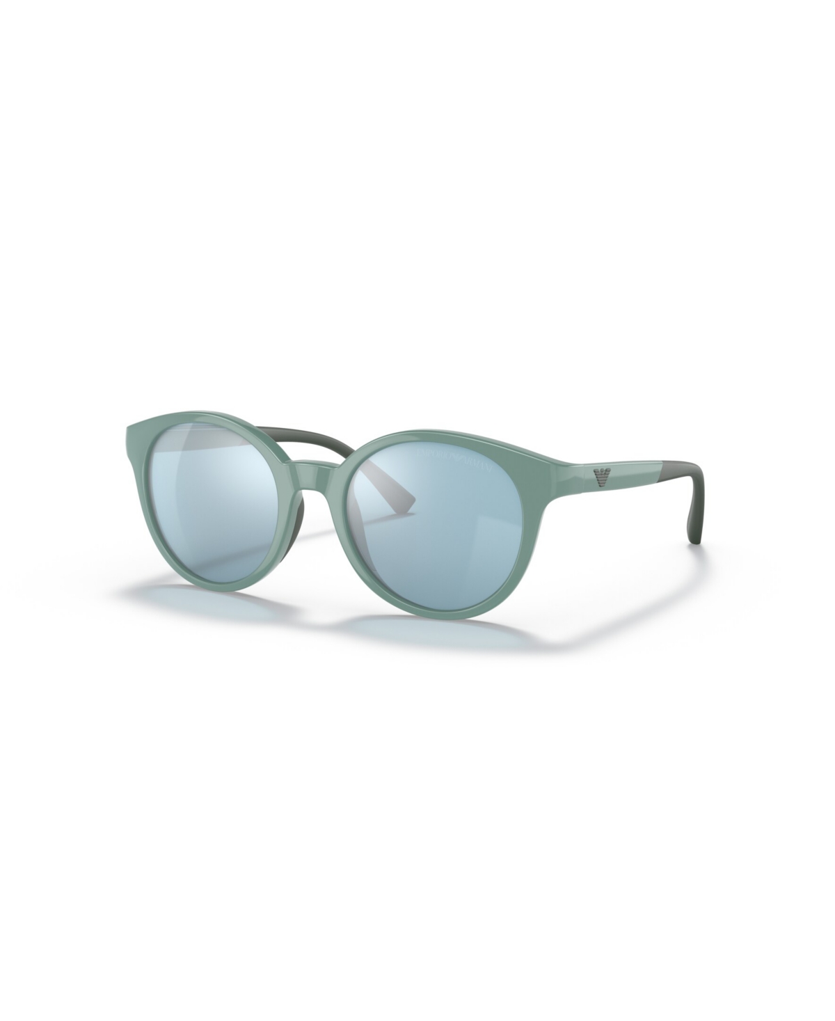 Emporio Armani Kids Sunglasses, Mirror Ek4185 In Shiny Light Blue