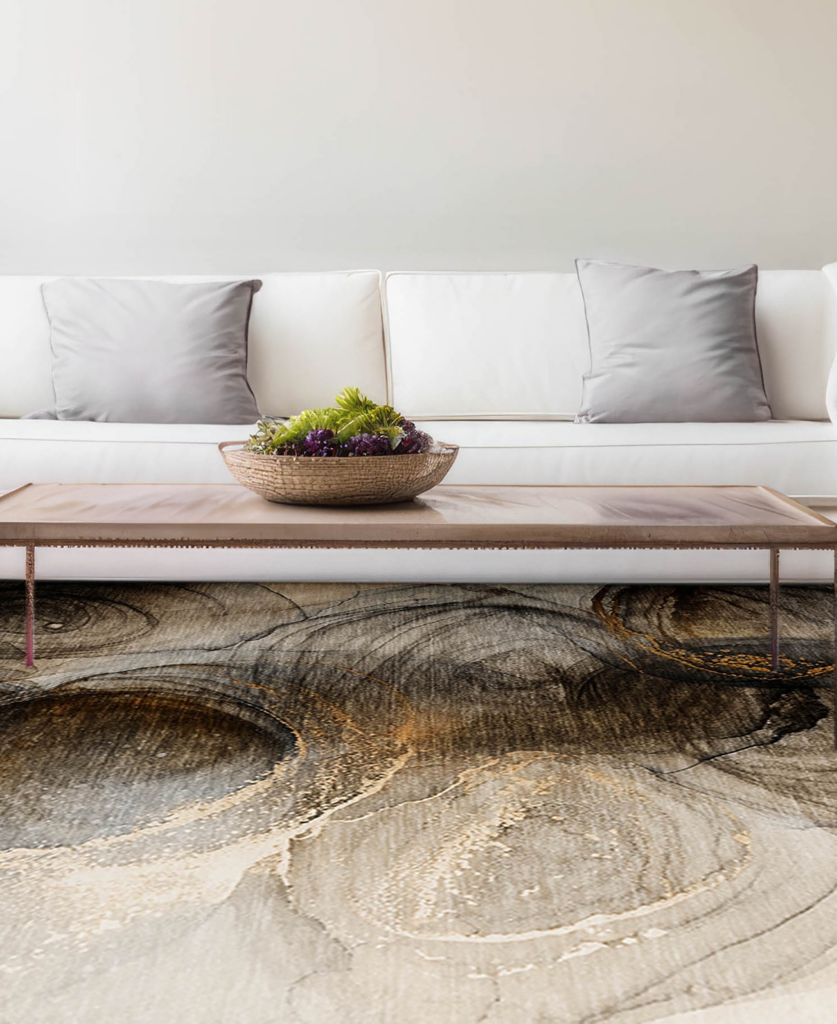 Dalyn Odyssey Washable Oy9 9' X 12' Area Rug In Beige