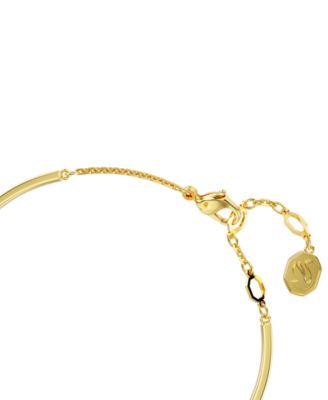 Swarovski Gold-Tone Hyperbola Heart Bangle Bracelet