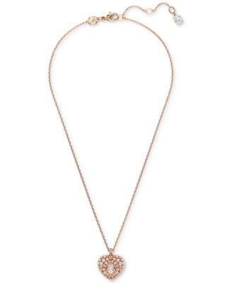 Hyperbola Heart Pendant Necklace, 15" + 2-3/4" extender