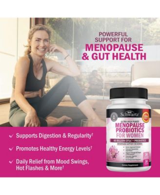 Menopause Support Probiotics - Hot Flashes, Night Sweats, Mood Swings - Menopause Supplements, 30 count
