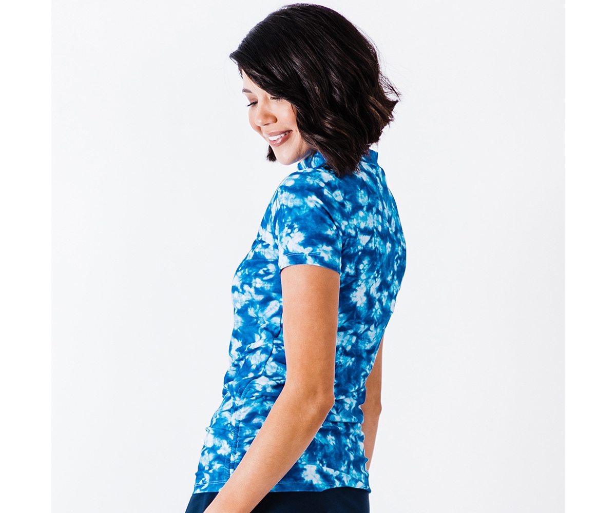 Calypsa Women's Half-Zip Adele Swim Top