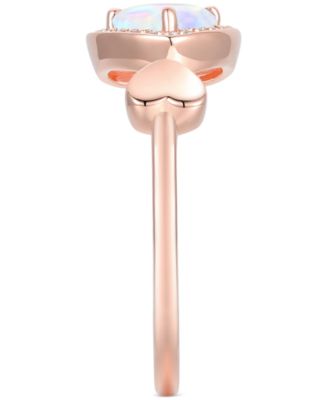 3-Pc. Set Amethyst (2-1/8 ct. t.w.) & Lab-Grown White Sapphire (1/3 ct. t.w.) Heart Ring, Pendant & Bracelet in 14k Gold-Plated Sterling Silver (Also in Lab-Grown Ruby & Lab-Grown Opal)