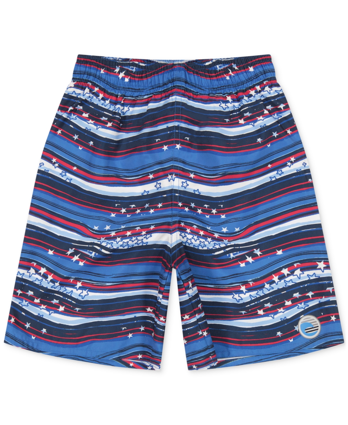 Laguna Little Boys Stars and Stripes Swim Top and Swim Shorts, 2 Piece Set