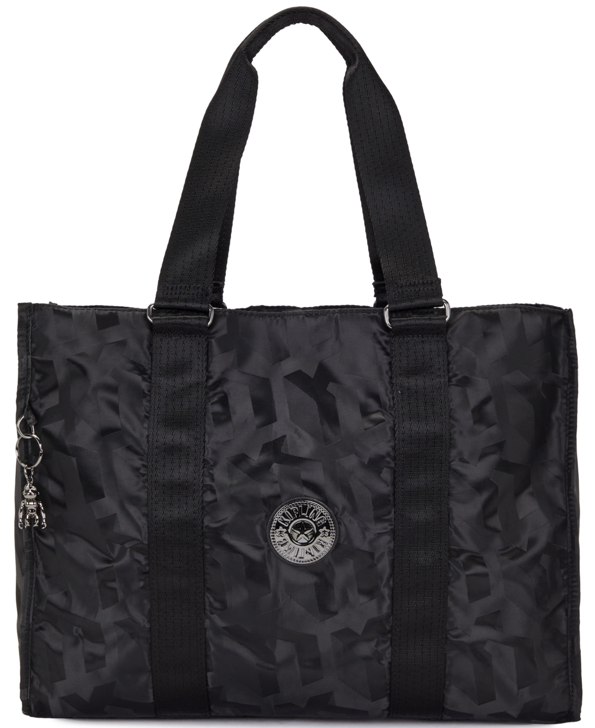 Moka Tote Bag - Black 3D Jacquard