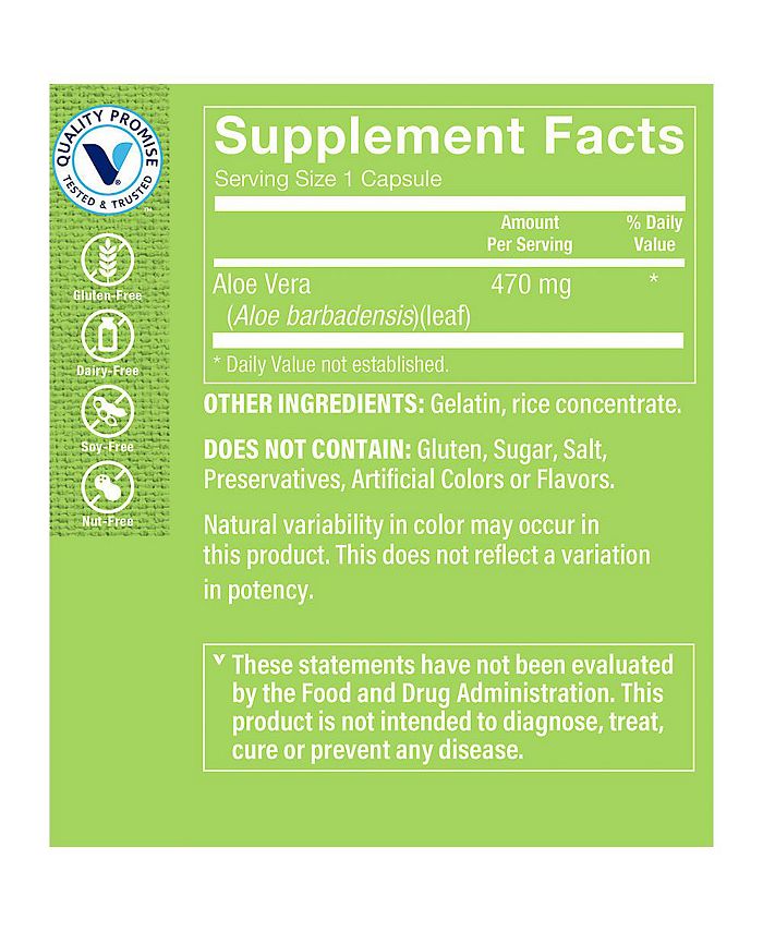 The Vitamin Shoppe Aloe Vera Leaf Digestive Support 470 MG (300