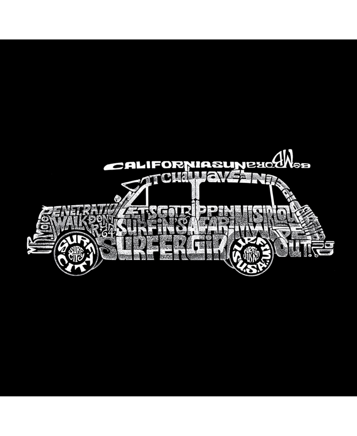 Woody - Classic Surf Songs - Big Boy's Word Art Crewneck Sweatshirt