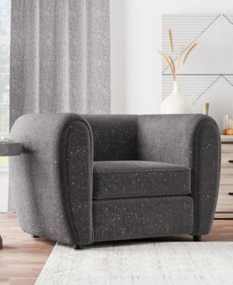 Valerian 45" Boucle Fabric Club Chair
