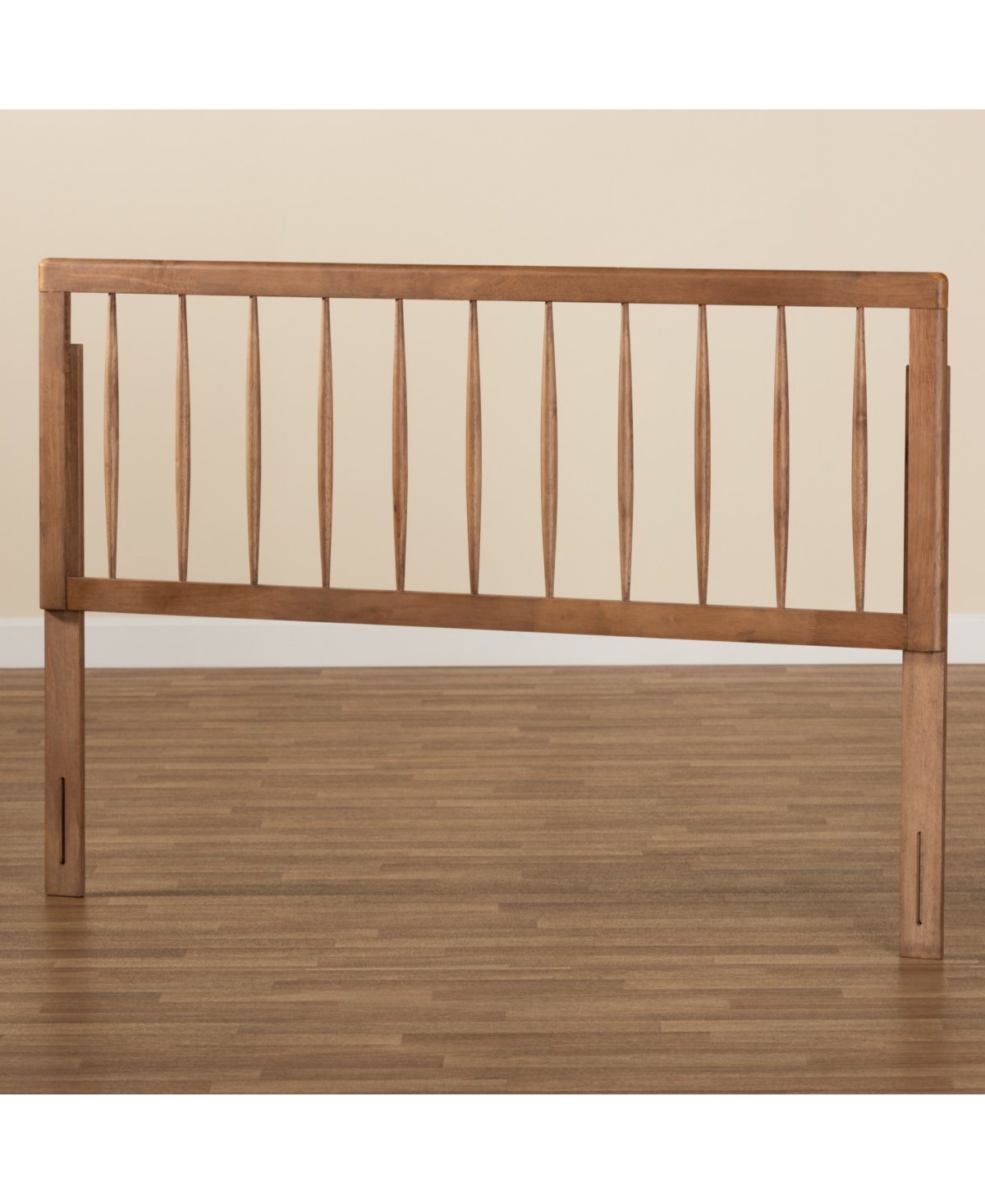 Baxton Studio Valin Modern And Contemporary Queen Size Finished Wood Headboard In Brown