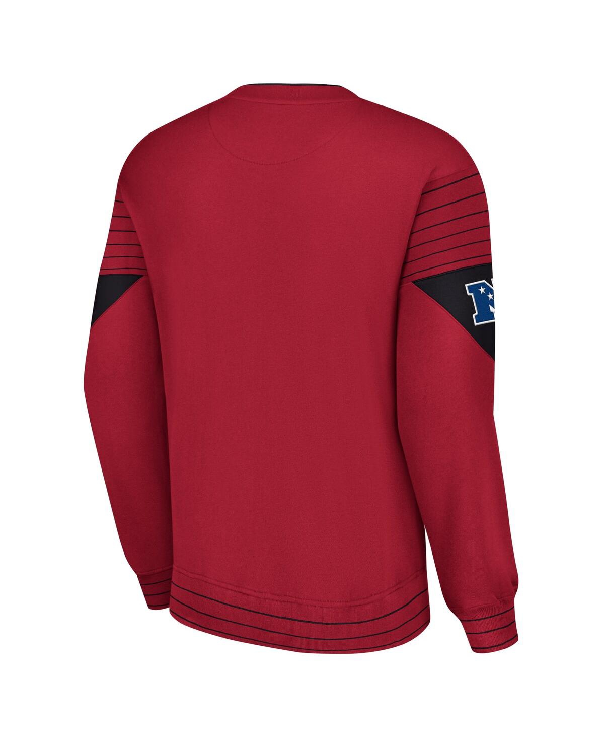 Shop Starter Men's  Cardinal Arizona Cardinals Face-off Pullover Sweatshirt
