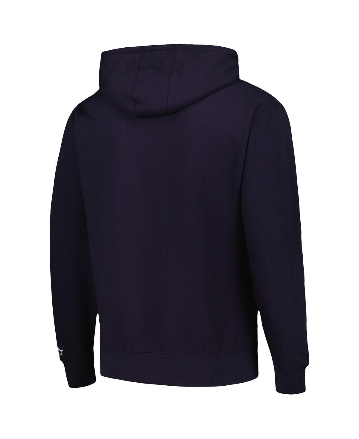 Starter Navy Chicago Bears Domestic Post Season Full-zip Hoodie In Navy