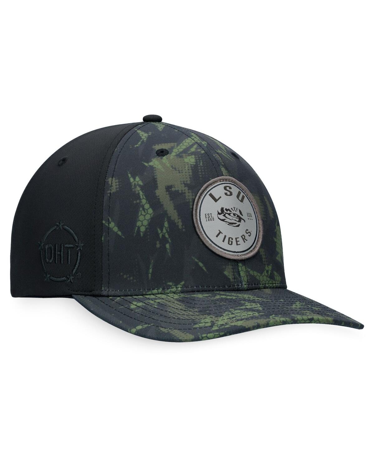 Shop Top Of The World Men's  Black Lsu Tigers Oht Military-inspired Appreciation Camo Render Flex Hat