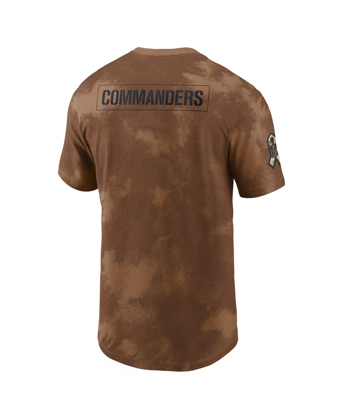Shop Nike Men's  Brown Washington Commanders 2023 Salute To Service Sideline T-shirt
